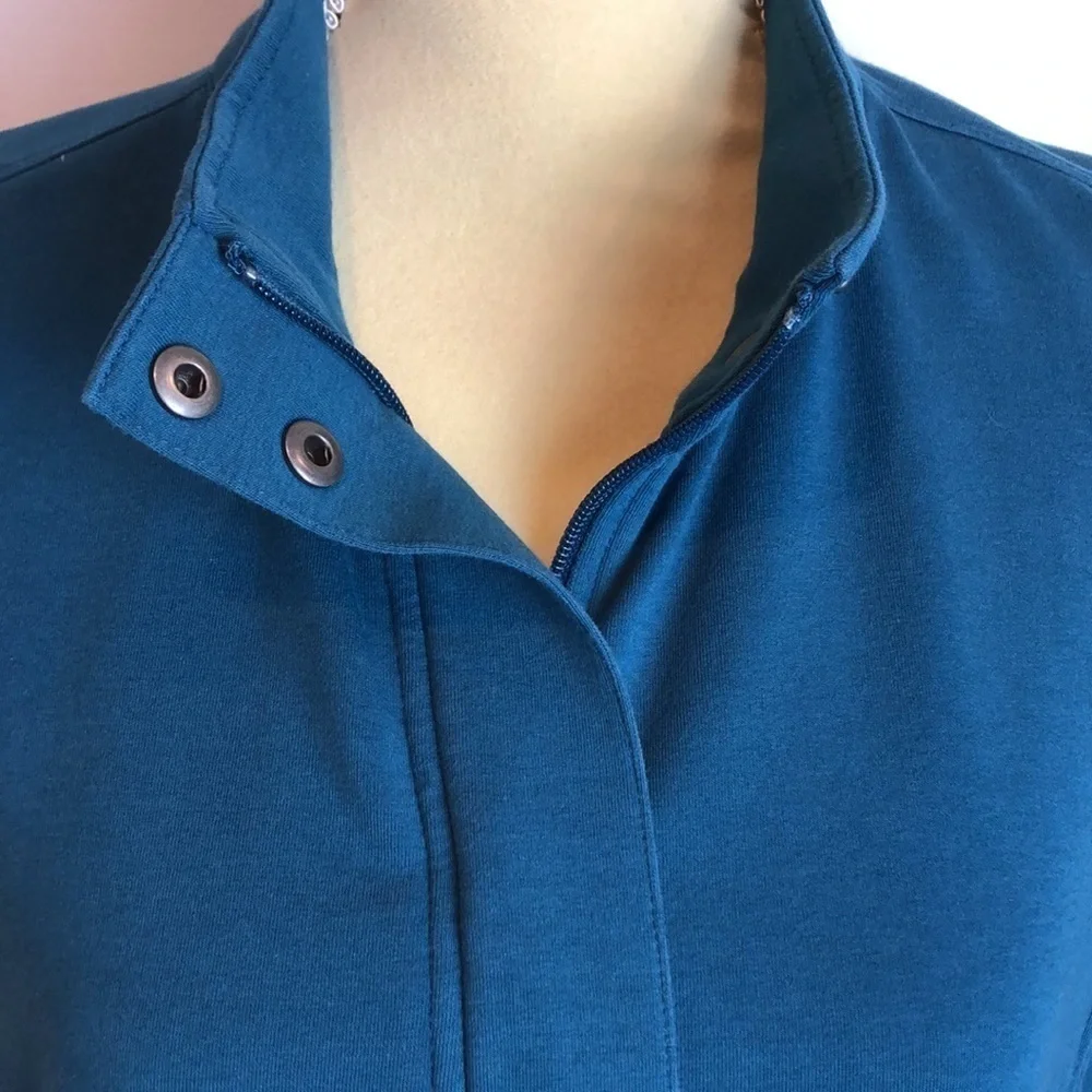T by Talbots Activewear‎ Cotton Blend Full Zip Vest